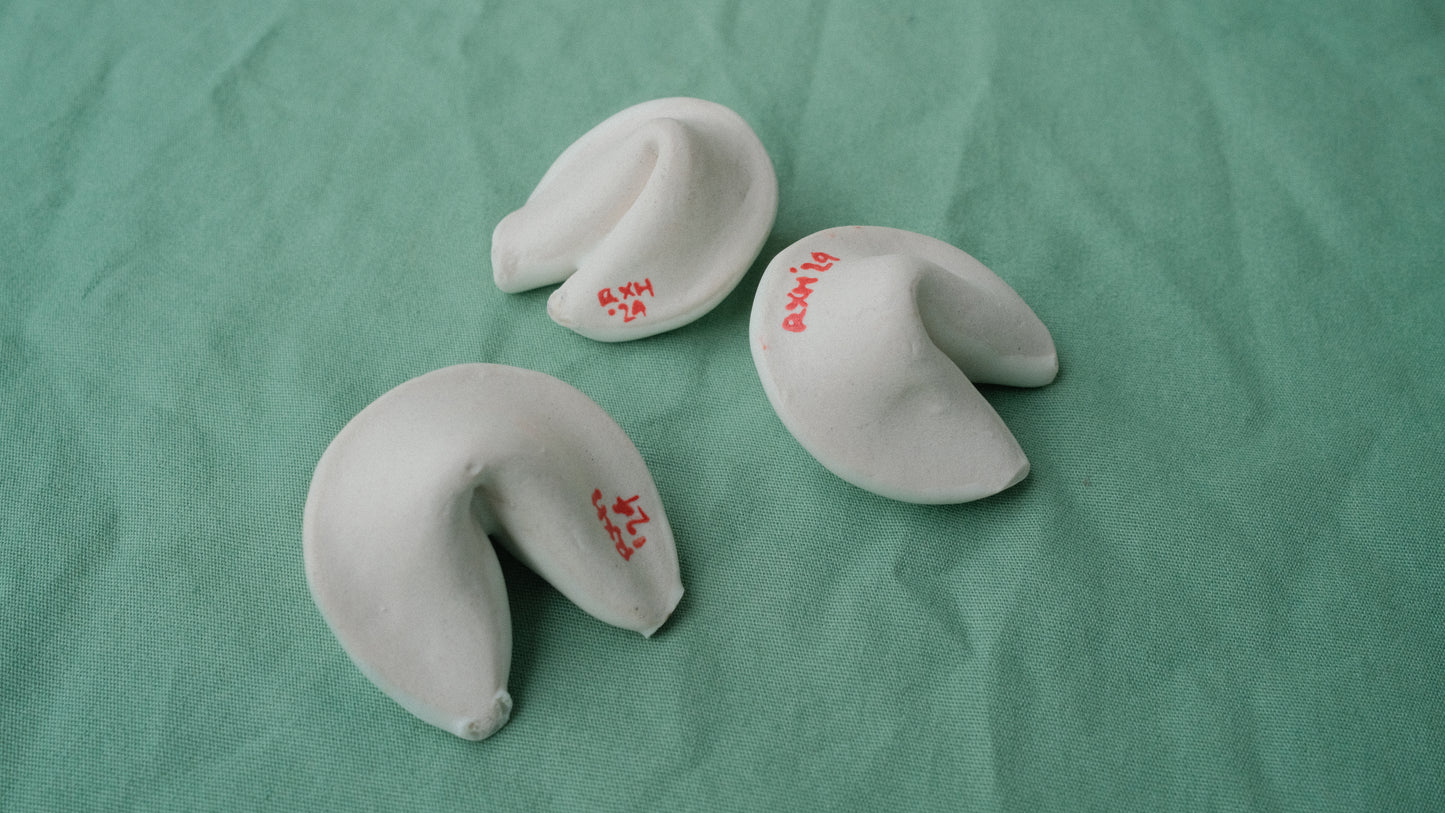 Porcelain Fortune Cookie