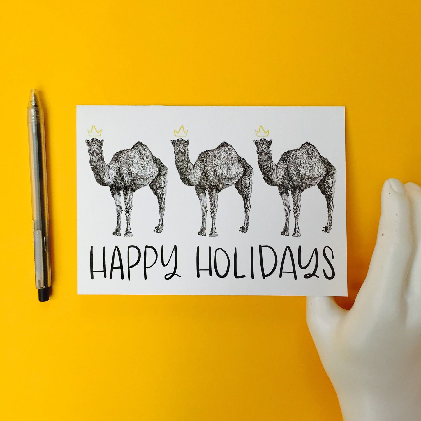 Camels, We Three Kings | Holiday Card